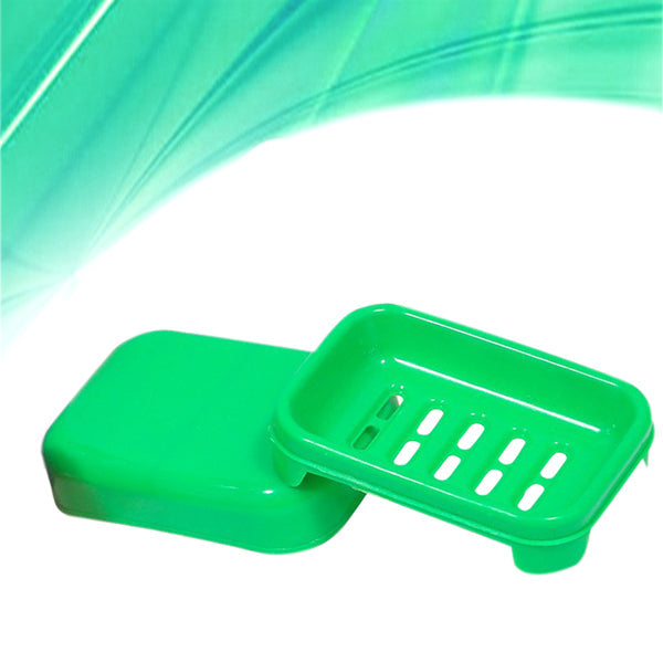 Covered plastic soap case, keeps soap dry and clean in the bathroom. Covered plastic soap case, keeps soap dry and clean in the bathroom.